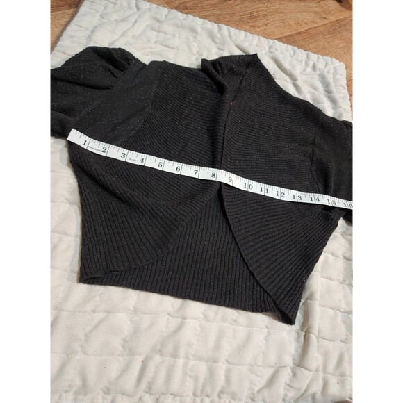 Say What Black Sparkle Cardigan Medium - Picture 3 of 5